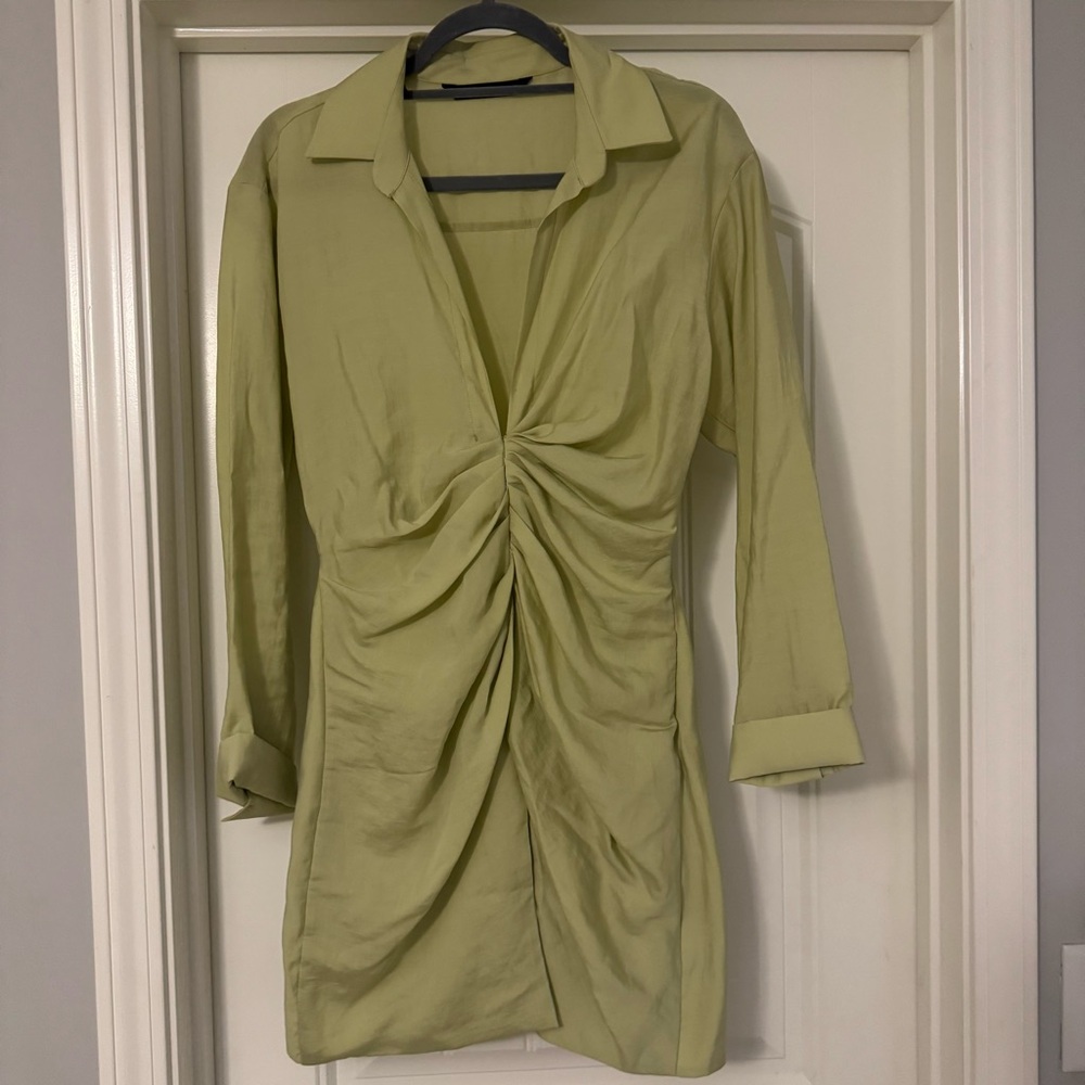 Zara Light Green Mini Dress